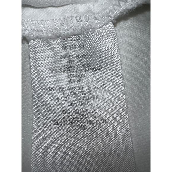 Quacker Factory Jean Jacket Womens Large Dream Jeannes White Stretch Denim QVC - Picture 6 of 8